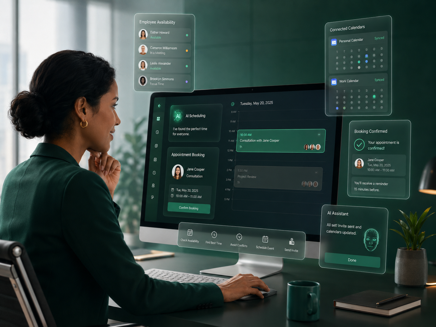AI scheduling and calendar coordination