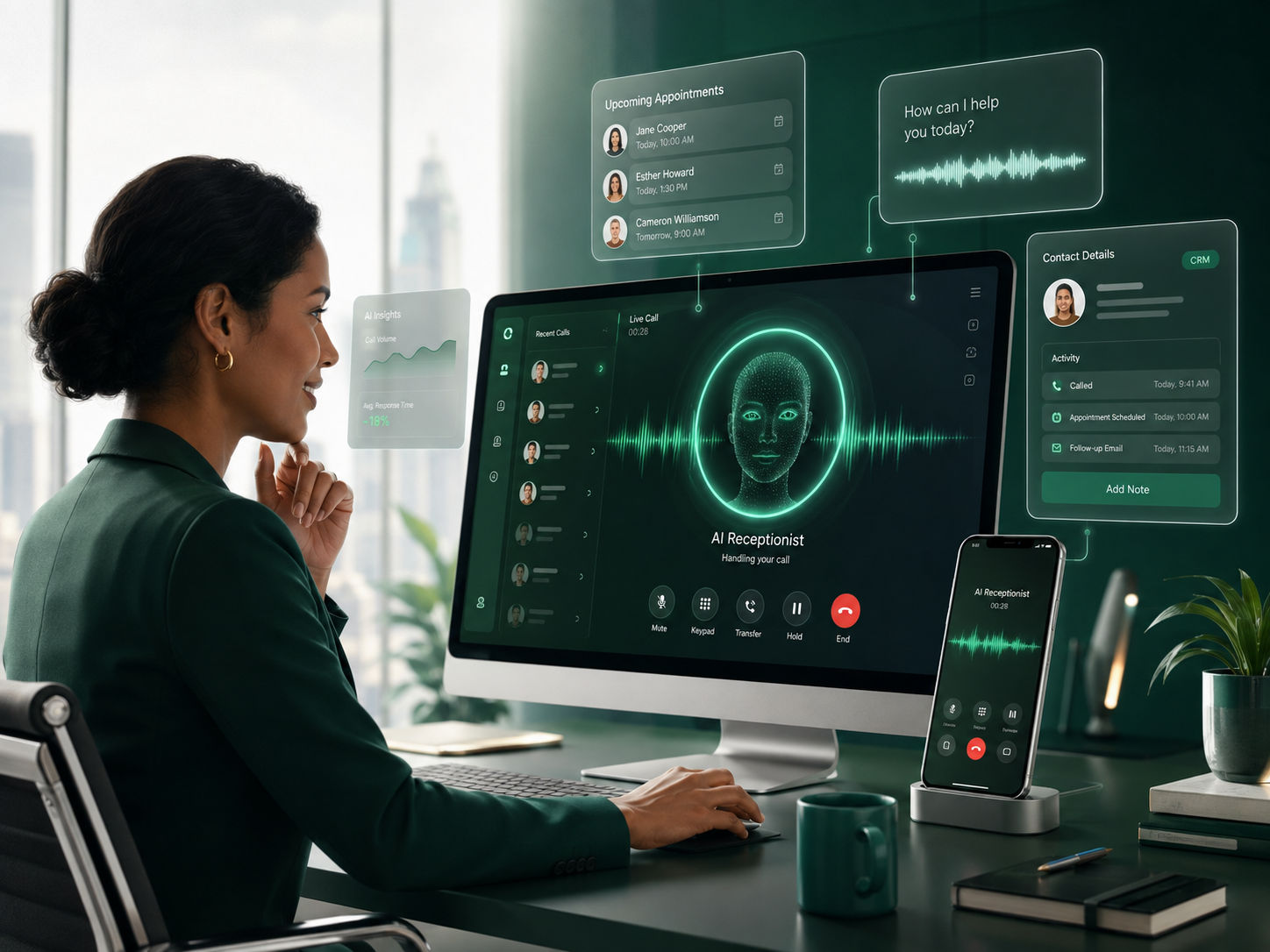 Plus0 AI communication platform features